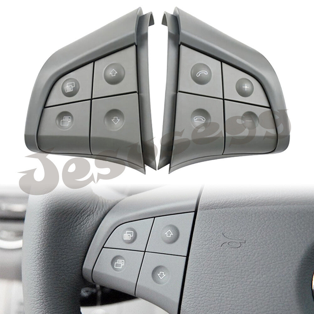 Qty 2 Steering Wheel Switch 4 Button Gray Fit for Mercedes-Benz W164 W251 W245