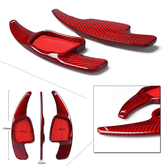 Carbon Fiber Steering Wheel Extension Paddle Shift Fit for Audi A3 A5 S3 S4 Q2 17
