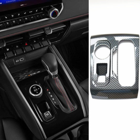 Carbon Fiber Color For 2023-2024 2025 for GMC for Canyon Cab Gear Shift Panel Cover Trim