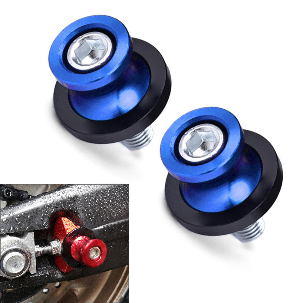 8MM Swingarm Spools Slider Stand Screw for Honda CBR 600 900 1000 RR Blue 2PCs