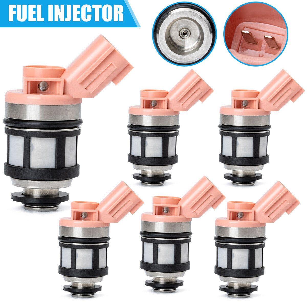 6x Fuel Injectors 166001800 For 1996-2004 for Nissan Frontier Pathfinder Xterra 3.3L