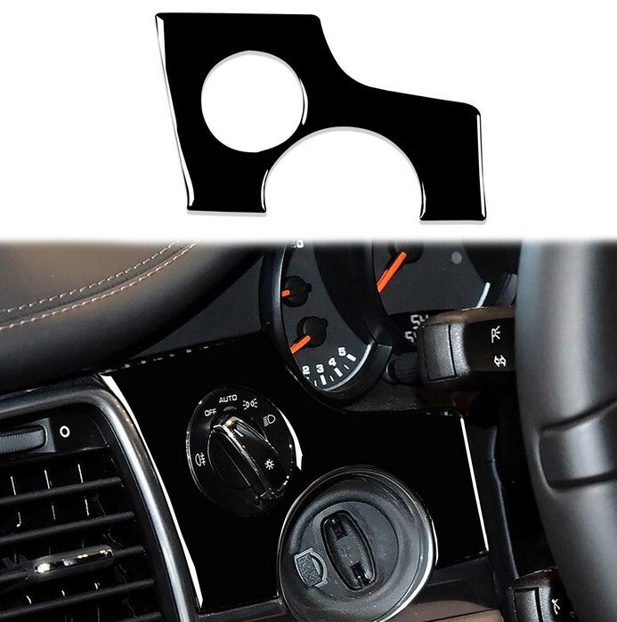 Sleek black interior headlight cover trim suitable for Porsche for Panamera 2017 - 2020