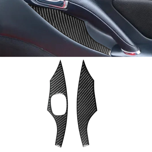 2x for Toyota Celica 2001-2005 Carbon Fiber Window Lift Switch Panel Trim Cover