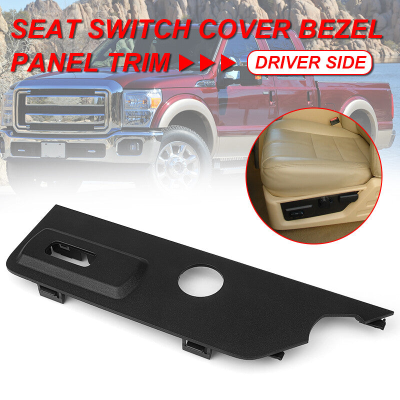 Driver for Seat Switch Cover Panel Bezel Trim For 2008-2010 F-250 350 450 Super Duty