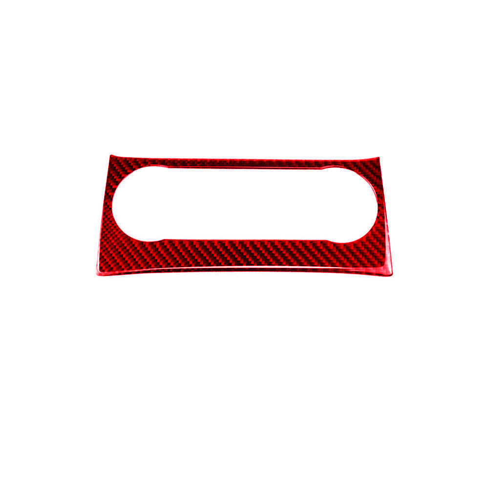 Red Carbon Fiber Air Conditioning Control Panel for Benz 2011-13 C-Class W204