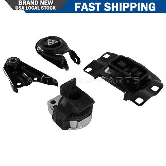 4x Engine Motor Mount Trans Mount Replacement for 2006-2009 for Mazda 3 2.0L 2.3L US