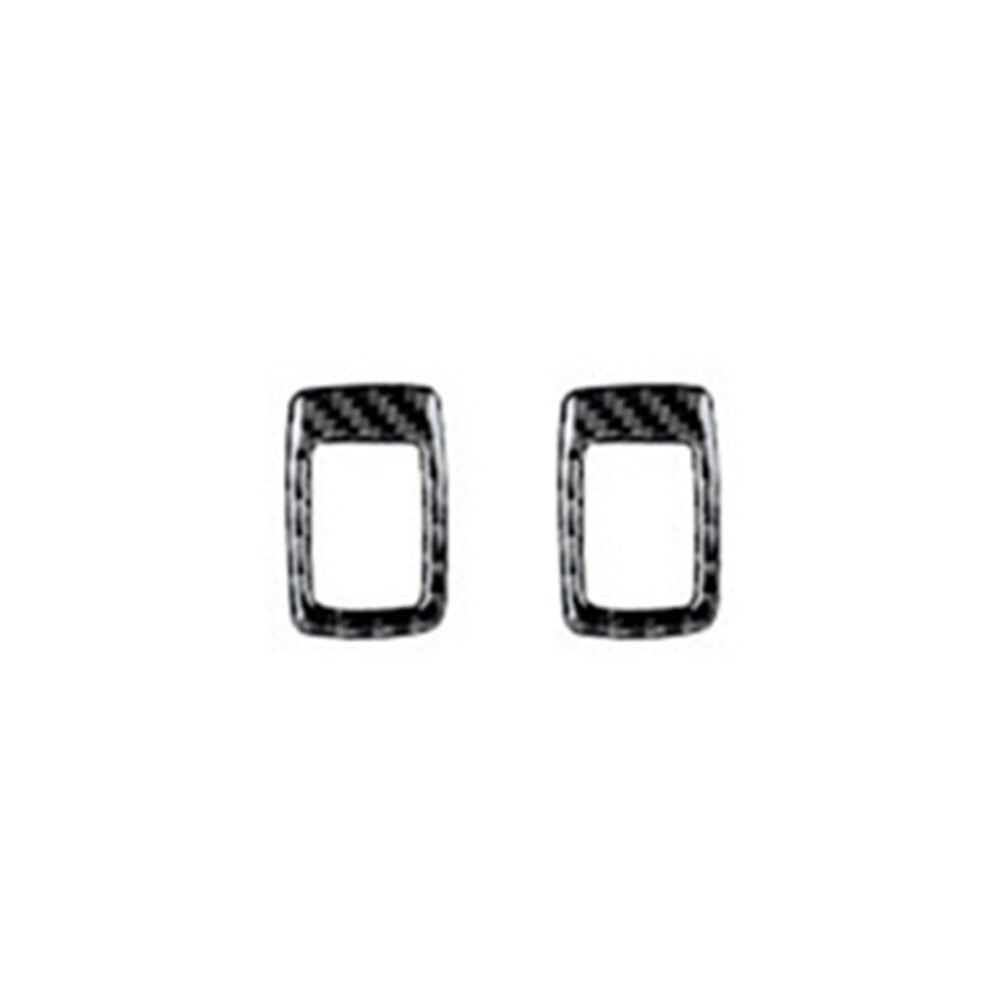 2Pcs Carbon Fiber Rear Door Power Window Cover Trim for BMW X1 F48 2016-2018