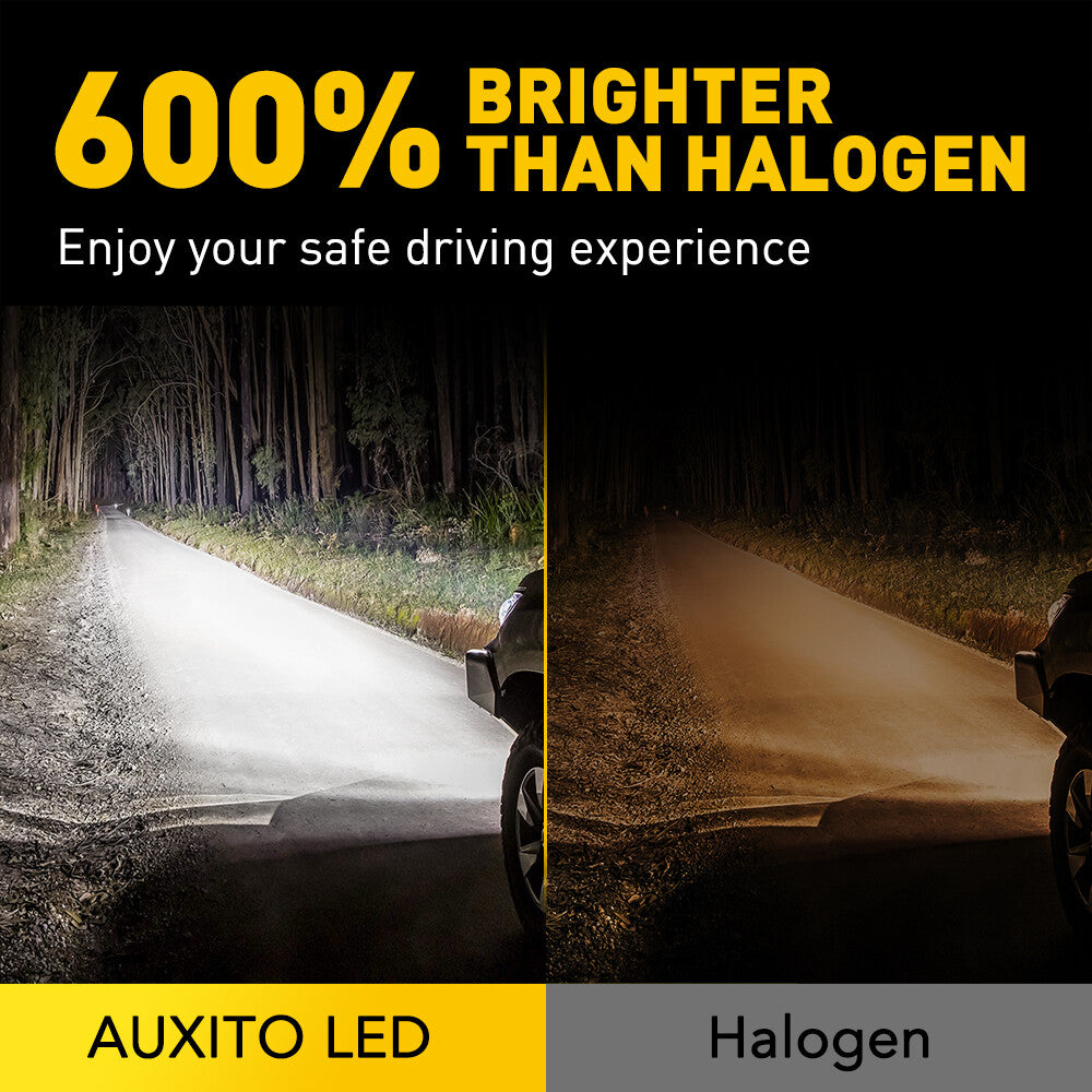 AUXITO 9005+H11 LED Headlight Combination High/Low Beam Bulb Kit with Ultra-Clear Lighting
