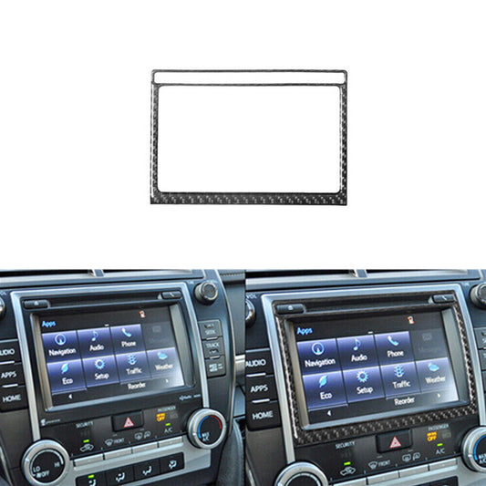 Carbon Fiber Interior GPS Navigation Panel Trim Cover for Toyota for Camry 12-14 B