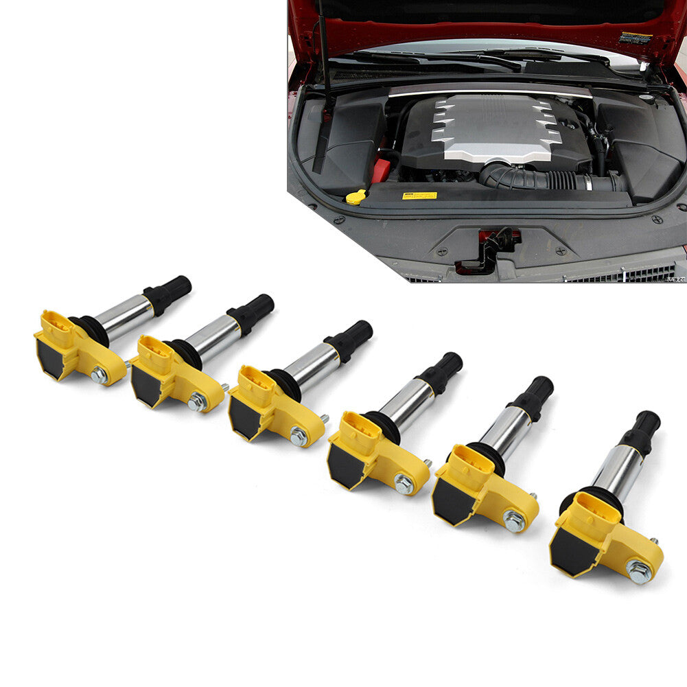 D510A 6PCS Ignition Coil Pack for Cadillac SRX CTS STS FIT for GMC Acadia for Buick