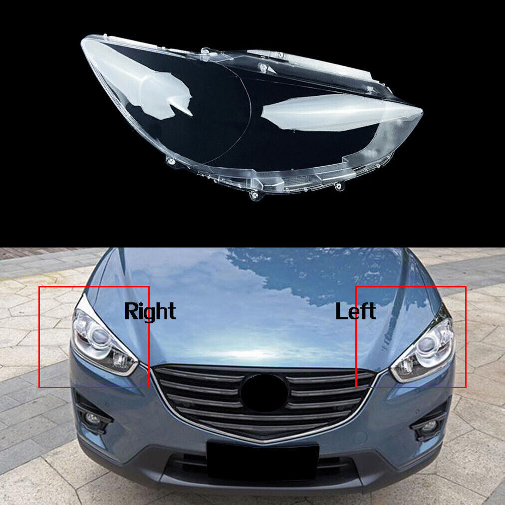 Clear Headlight Lens Shell Lampshade Right Side Fit for Mazda CX5 CX-5 2013-2015