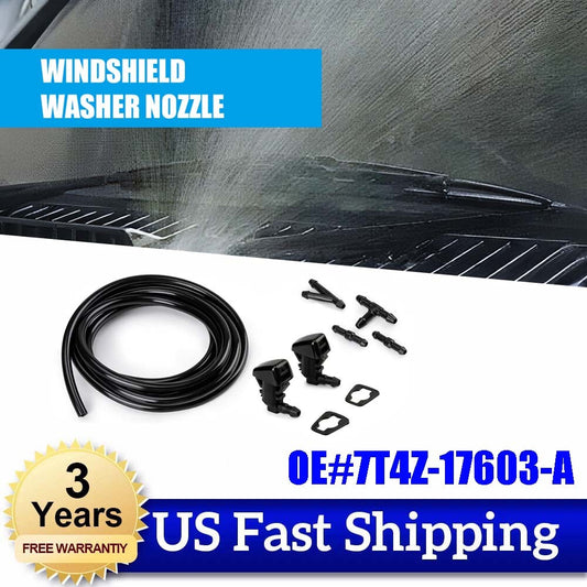 2-Pack 7T4Z-17603-A new Windshield Washer Sprayer Kit for Ford F-350 F-450