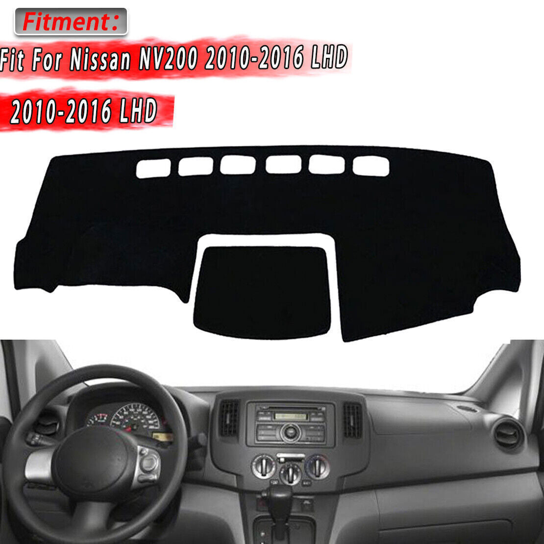 1P Inner Dashboard Dash Mat Non-slip DashMat Sun Shade for Nissan NV200 2010-16