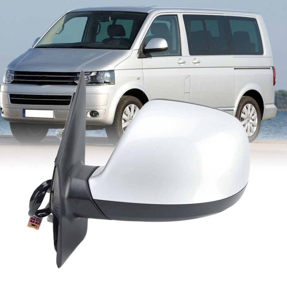 F¨¹r for VW T5 Transporter 2010-2015 Au?enspiegel R¨¹ckspiegel Silber Links 5 Draht