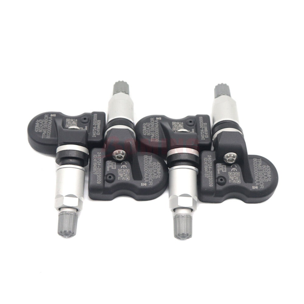 4-pack of tire pressure sensors 802000014AA suitable for EXEED TX TXL VX 2019-2024 TPMS 433MHz