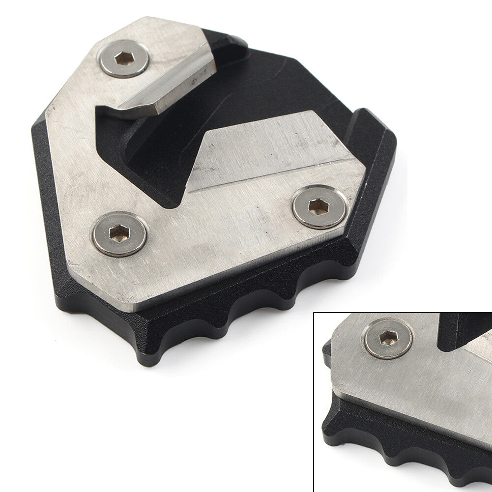 Kickstand Side Stand Enlarger Foot Support Plate Black Fit for BMW S1000XR 2014-2018