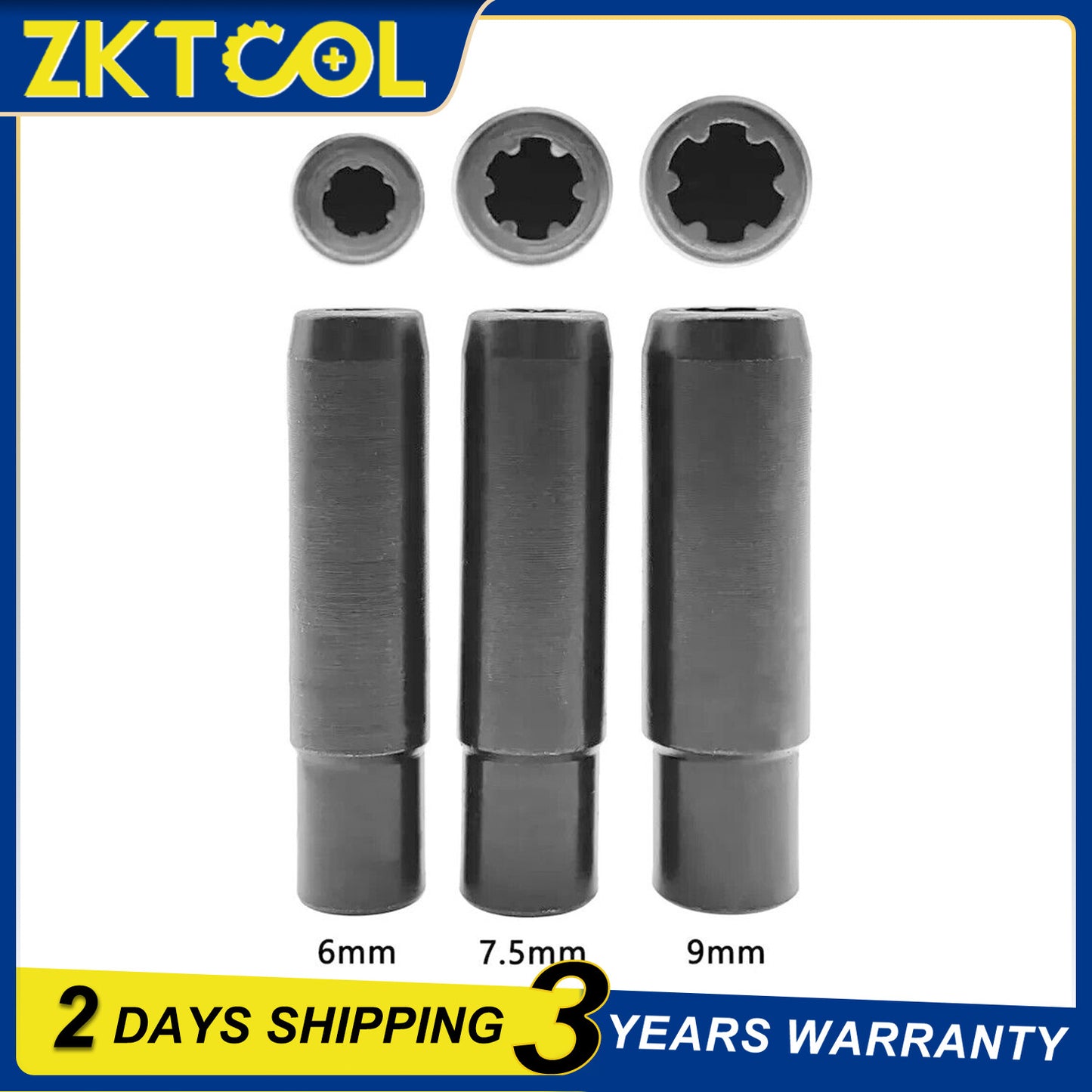 New energy electric vehicle A/C compressor 6-tooth screw removal sleeve tool