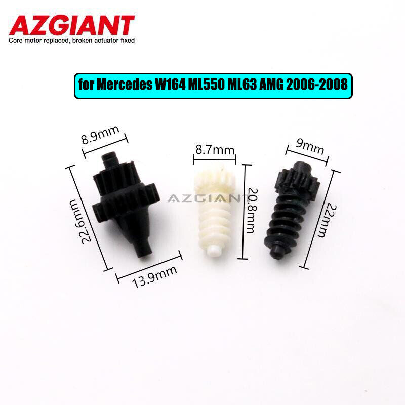 Side mirror adjustment motor gears are compatible with for Mercedes-Benz W164 ML550 ML63 AMG (2006-08-).