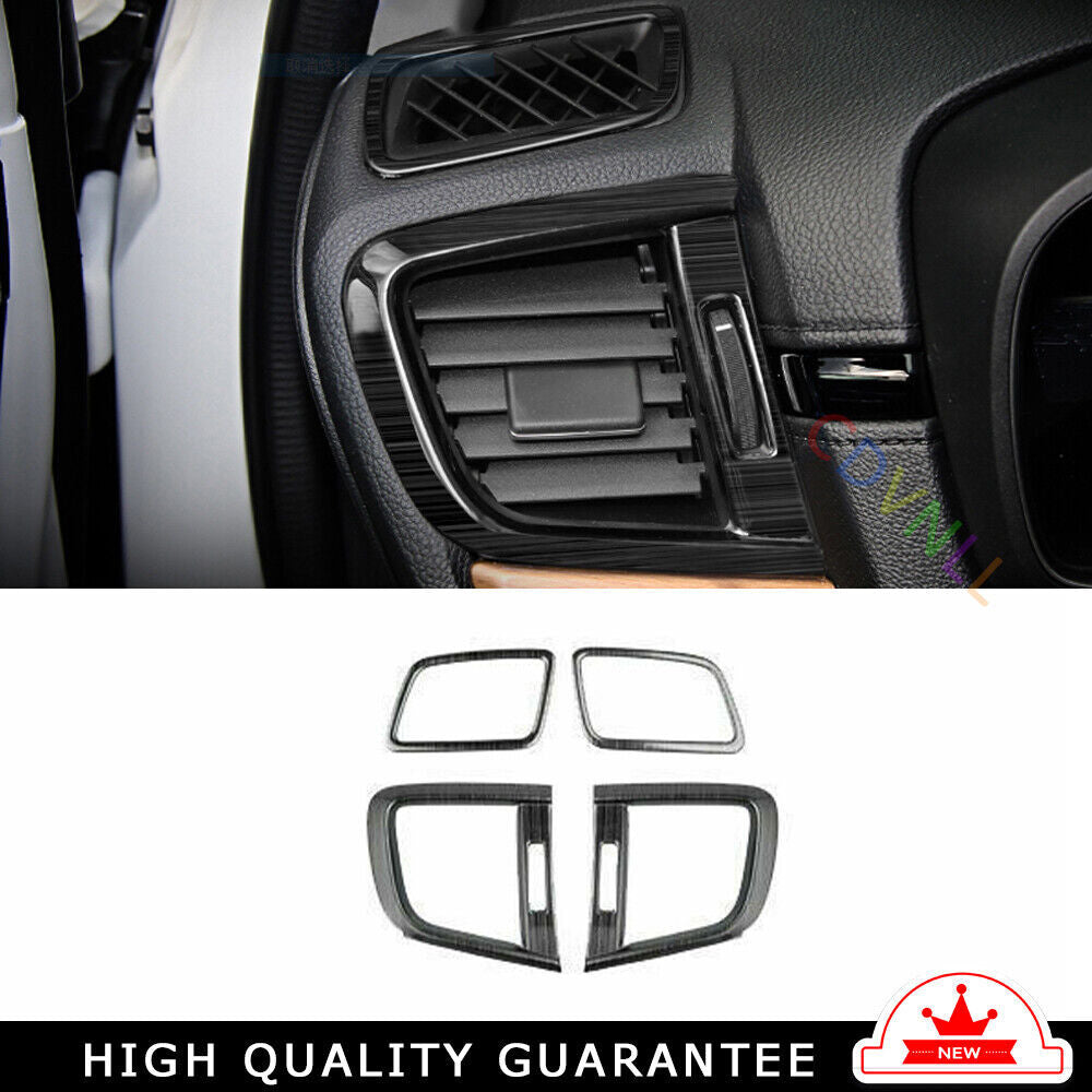 LR AC Air Outlet Vent Cover Trim 4 for Honda CRV CR-V 2017-2022 Black Titanium