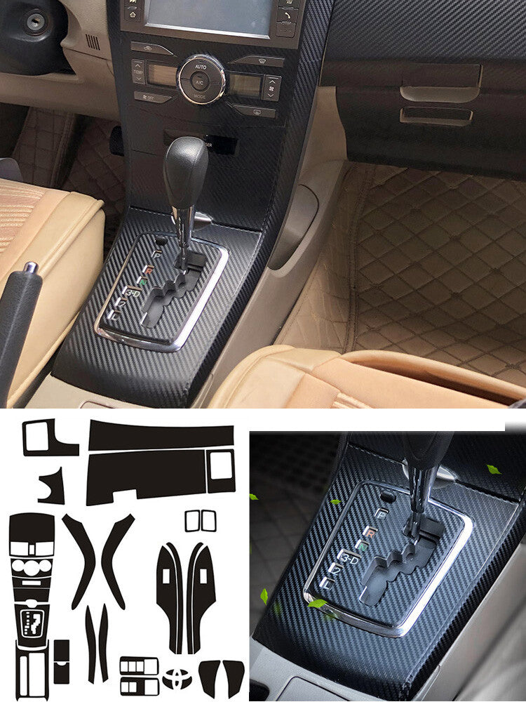 Carbon fiber protective cover for the center console of for Toyota for Corolla 2007-2013