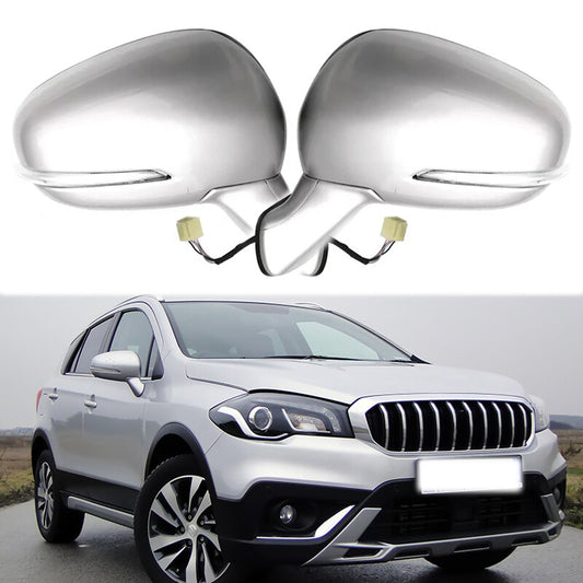 1Pair Door Side Rearview Mirror 8PIN for Suzuki S-Cross /SX4 S-Cross 2014 2015