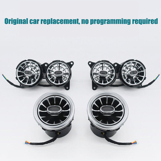 7 Colors Front Air Vent LED Ambient Light for Mercedes-Benz S W222 2014-2017 NEW