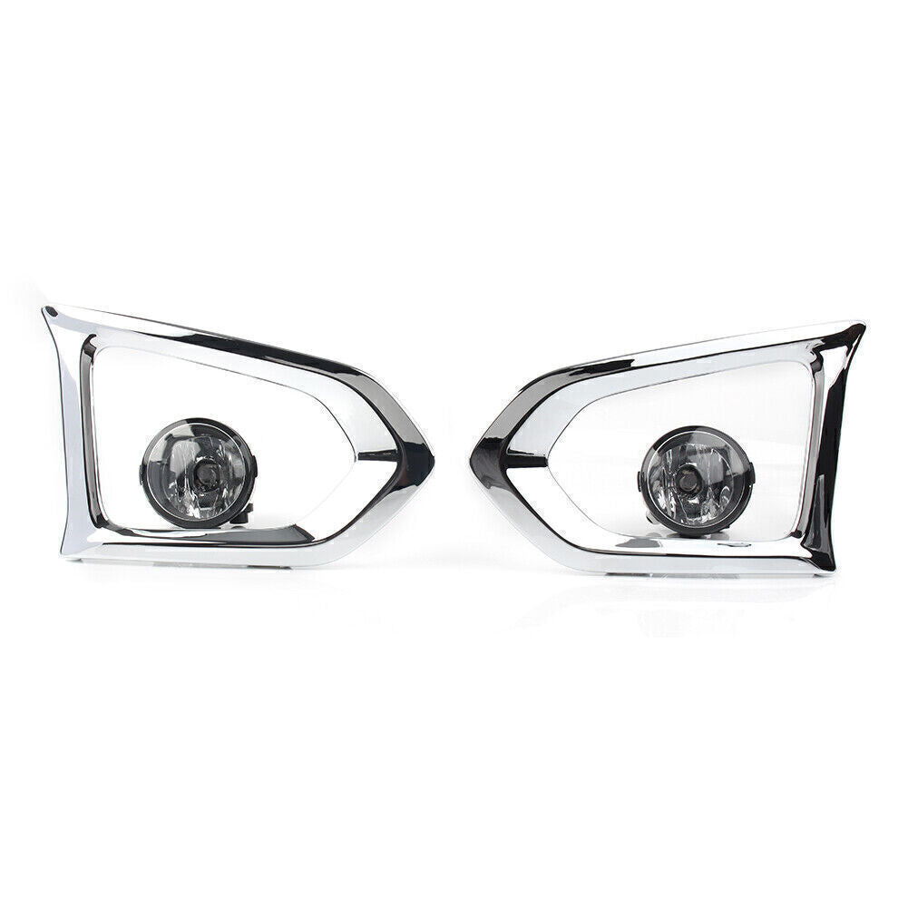 Front Fog Light+Fog Lamp Cover Assembly Set Pair Fit for Nissan Patrol Y62 2016-2018