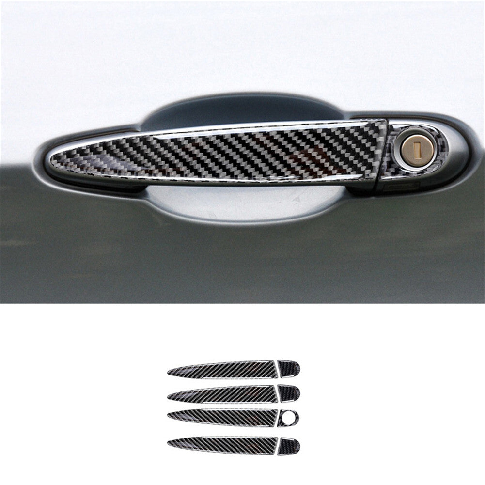 8 x carbon fiber door bowl handle cover for BMW X5 E70 X6 E71 2008-2013