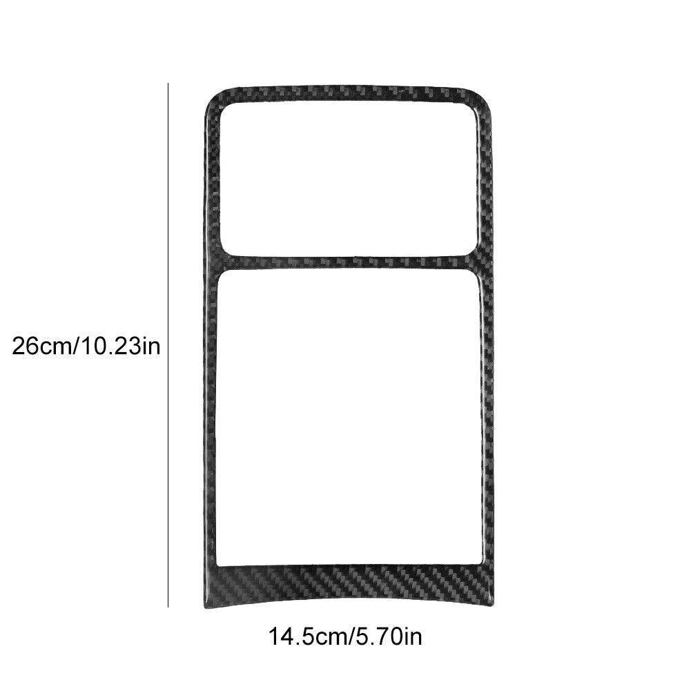 Carbon Fiber Rear Air Vent Frame Cover Trim for Volkswagen for Passat 2006-2011