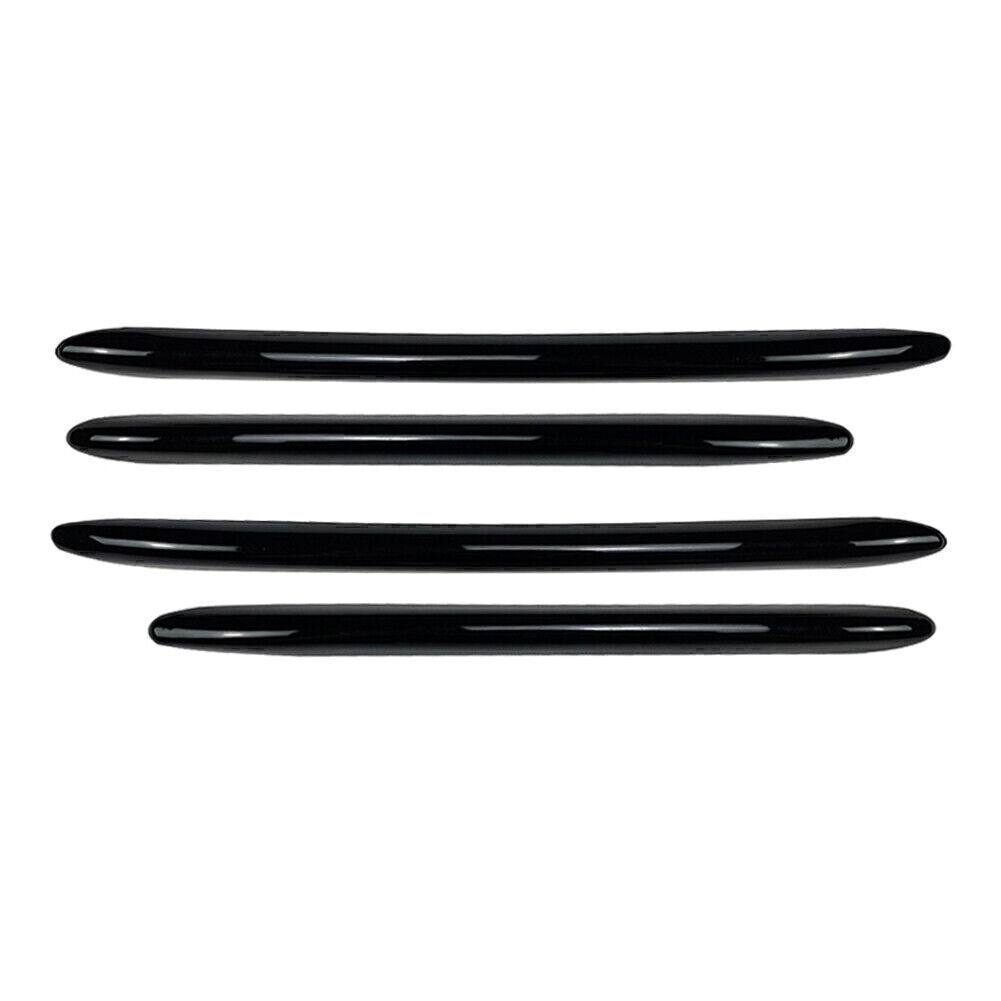 for Mercedes C-Class W206 Black Front Bumper Splitter Fins Body Spoiler Canards