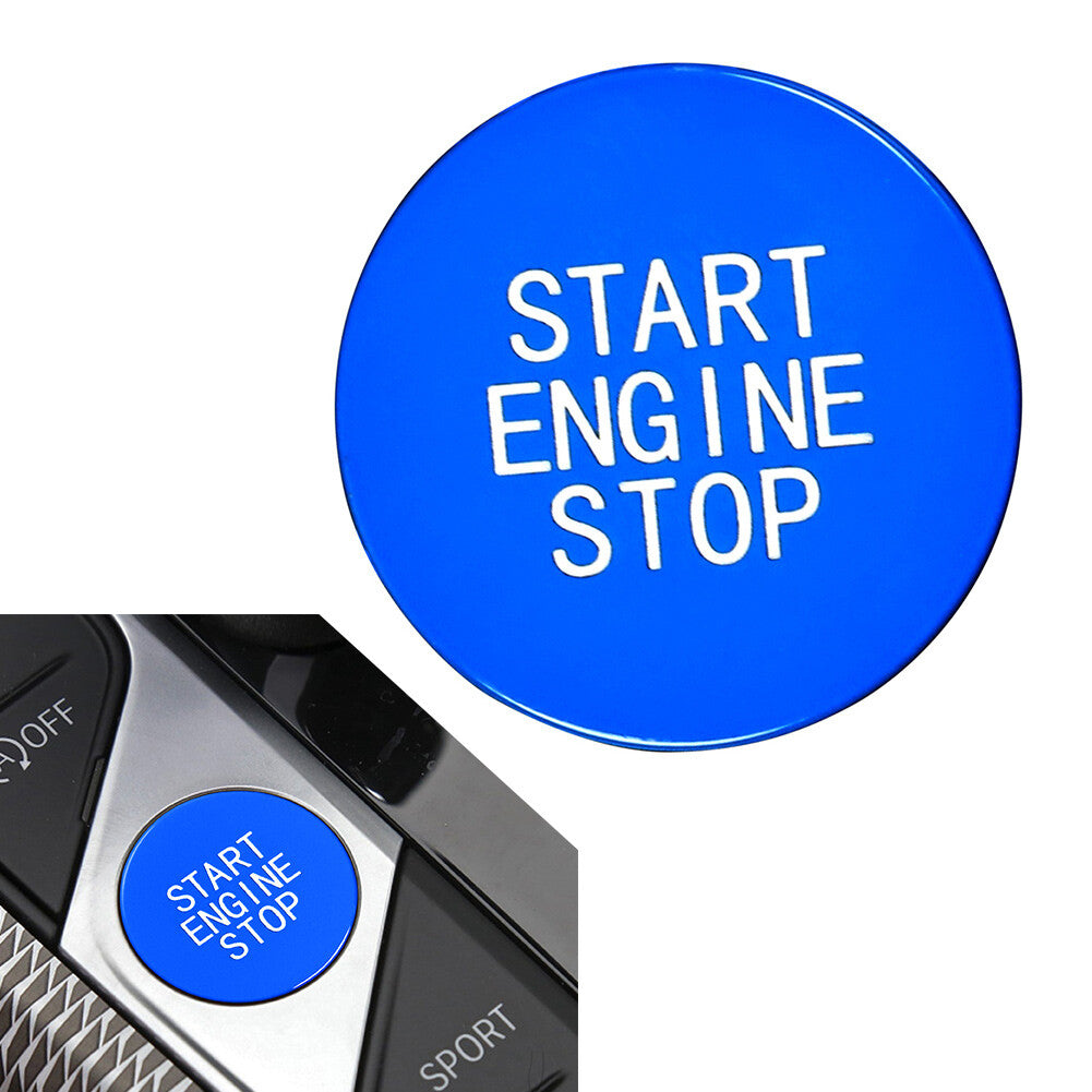 Auto-Motor vorne Start-Stopp-Schalter-Abdeckung Trim f¨¹r for BMW 3 8 X-Serie Blau