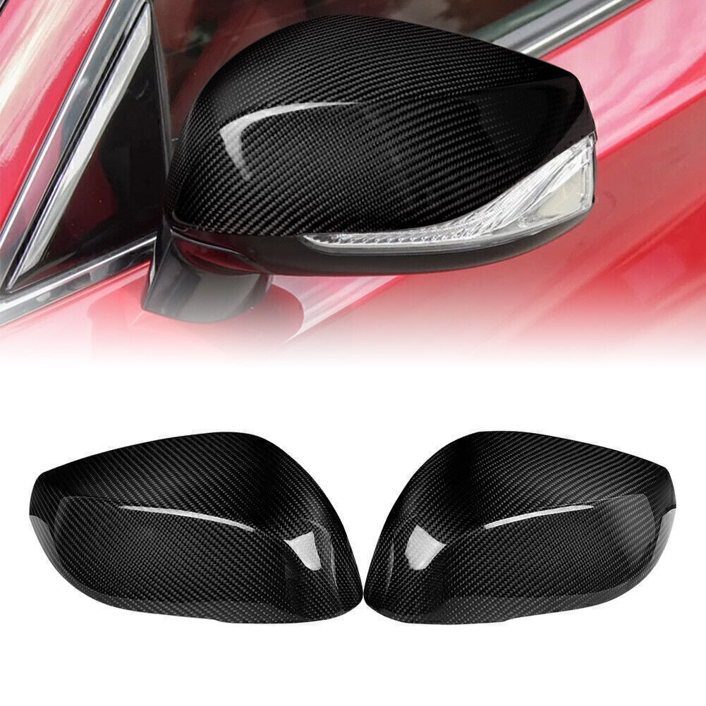 For 2017-19 for INFINITI Q60 Real Carbon Fiber Replacement Side Mirror Cover