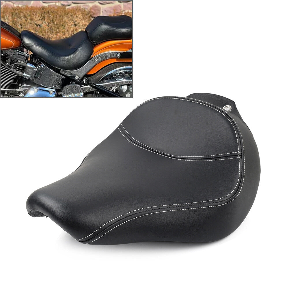 Motorcycle Front Driver Solo for Seat Saddle for Harley Fat Boy FLSTF 2007-2017 08