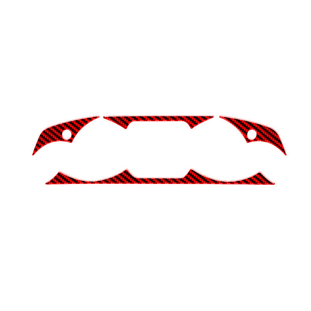 Red Carbon Fiber Interior Speedometer Panel Cover Trim for Mazda CX-9 2010-2015