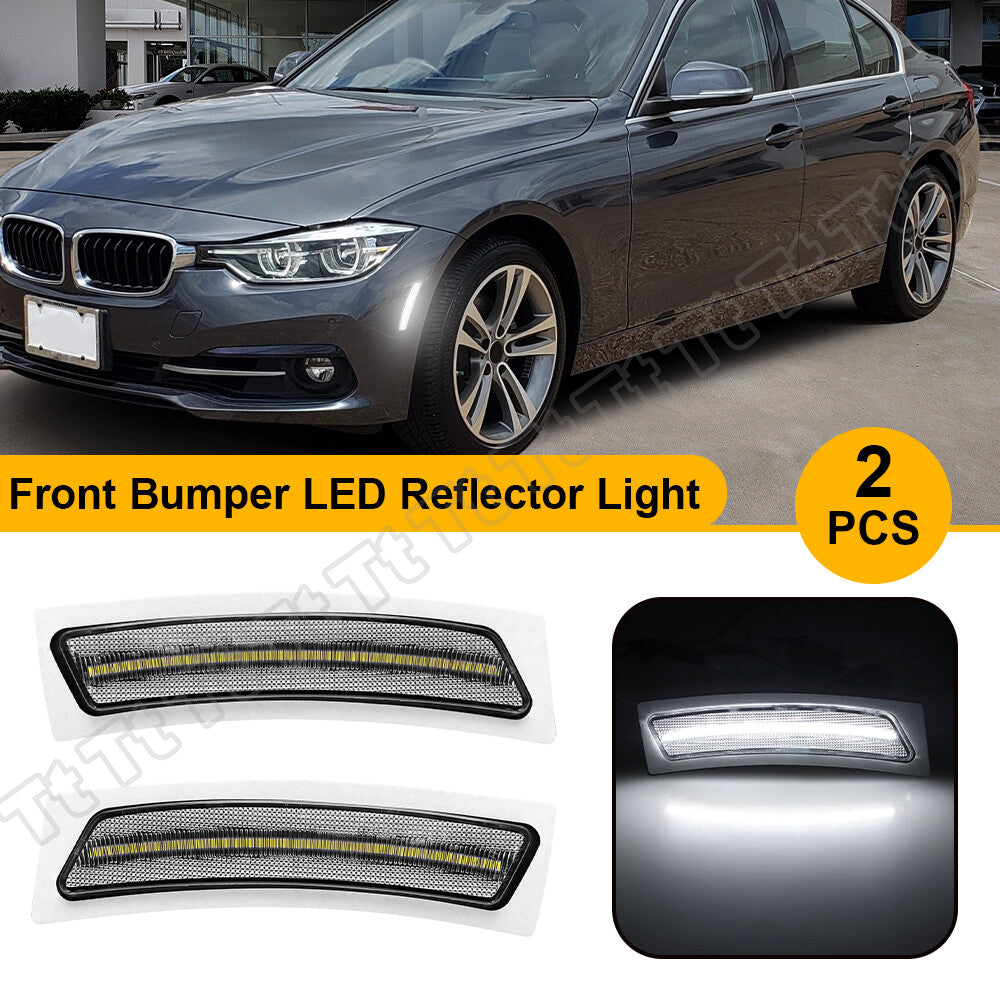 White LED front side marker lights are suitable for BMW 3 Series F30 F31, 4 Series F32 F33 F36