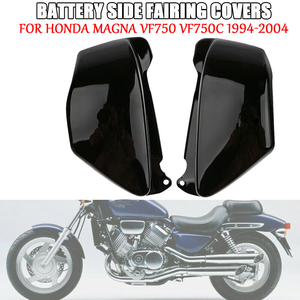 2 Battery Fence Side Covers for Honda Magna VF750 VF750C 1994-2004 Black