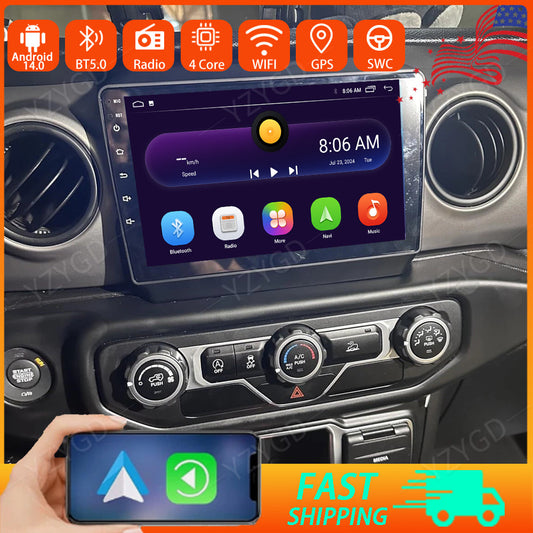 Android GPS Screen for Jeep for Wrangler JL Gladiator 2018-2022 CarPlay Car Radio