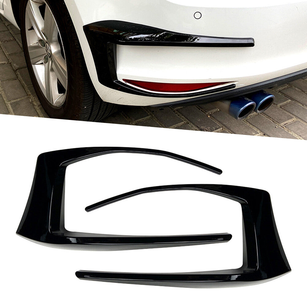 Rear Bumper Spoiler Fog Light Cover Fit for VW for Golf 7 GTI R GTD Mk7 2013-2016
