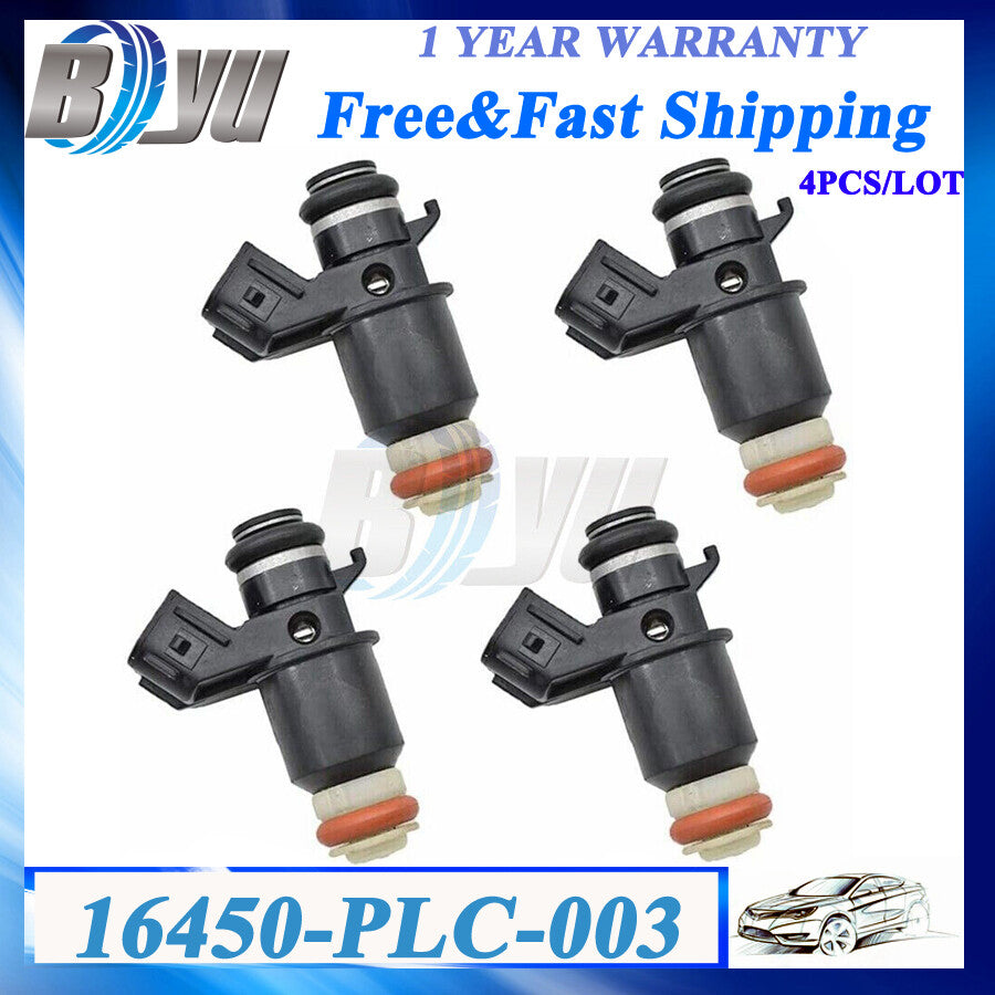 New Fuel Injector Nozzle for Honda for Civic 1.7L 16450-PLC-003 16450-PLD-004 4pcs