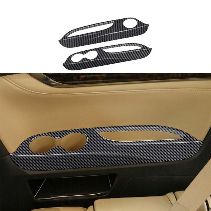 2015-2022 Trim Carbon Fiber for Toyota Alphard Rear Interior Door Armrest Frame