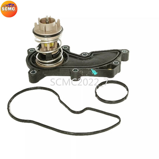 3.0T Engine Coolant Thermostat w/ Rubber Ring for AUDI A4 A5 A606E121111ATCREC