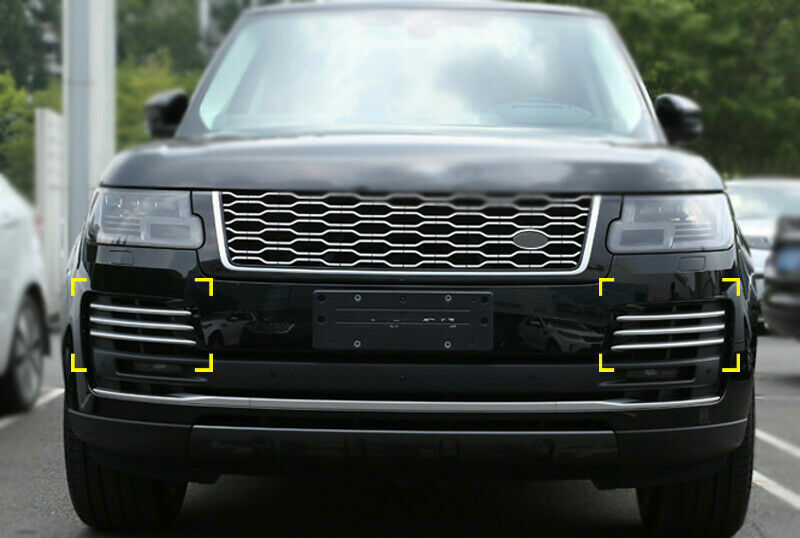 for Range Rover L405 2013-2017 Silver Car Front Fog Light Lamp Strip Trim Cover