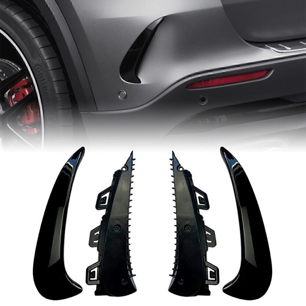 Fit for Mercedes-Benz GLA200 260 H247 Rear Bumper Splitter Spoiler Canard Air Vent