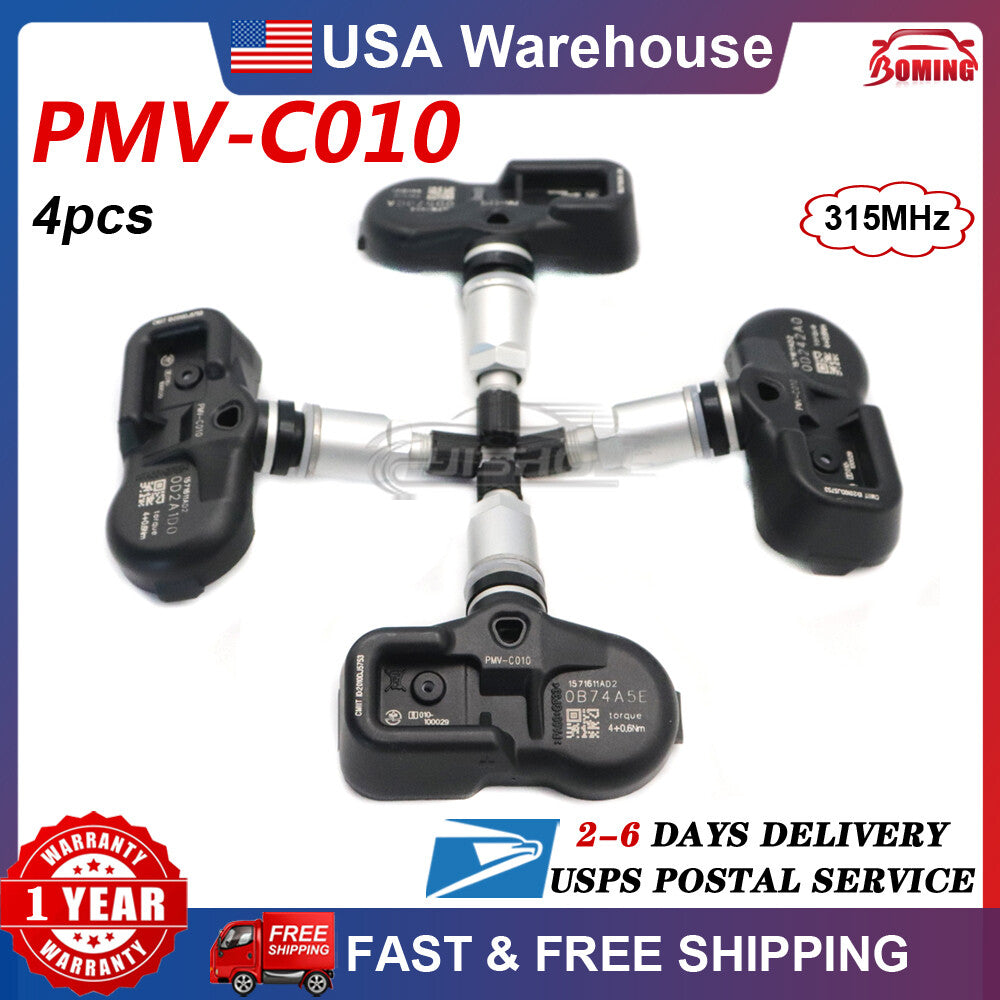 4X PMV-C010 Tire Pressure Sensor TPMS for Toyota for Camry for Corolla for Lexus 42607-06020
