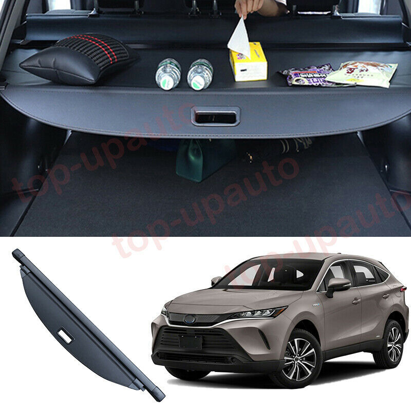 Rear Trunk Cargo Cover for Toyota Venza 2021-2023 Luggage Security Shade Shield