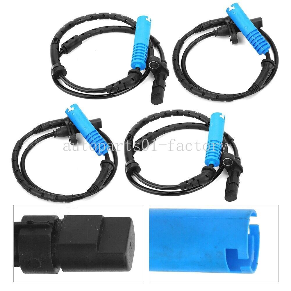 4pcs Front Rear ABS Wheel Speed Sensor Fits for BMW X5 E53 3.0i 4.4i 4.6is