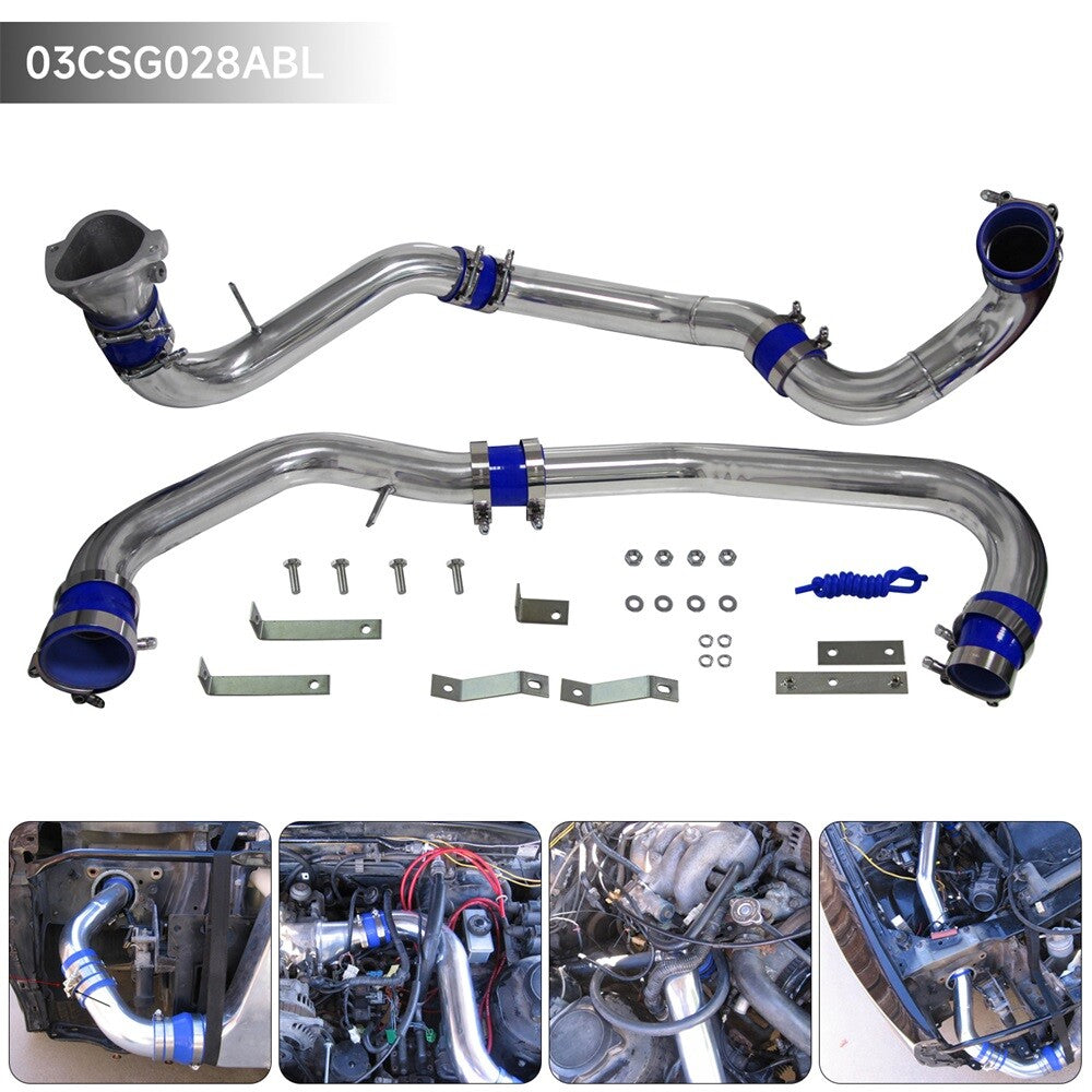 Front Mount Intercooler Pipe Piping Kit for Mazda RX7 RX-7 FC FC3S 13B 86-91 BL