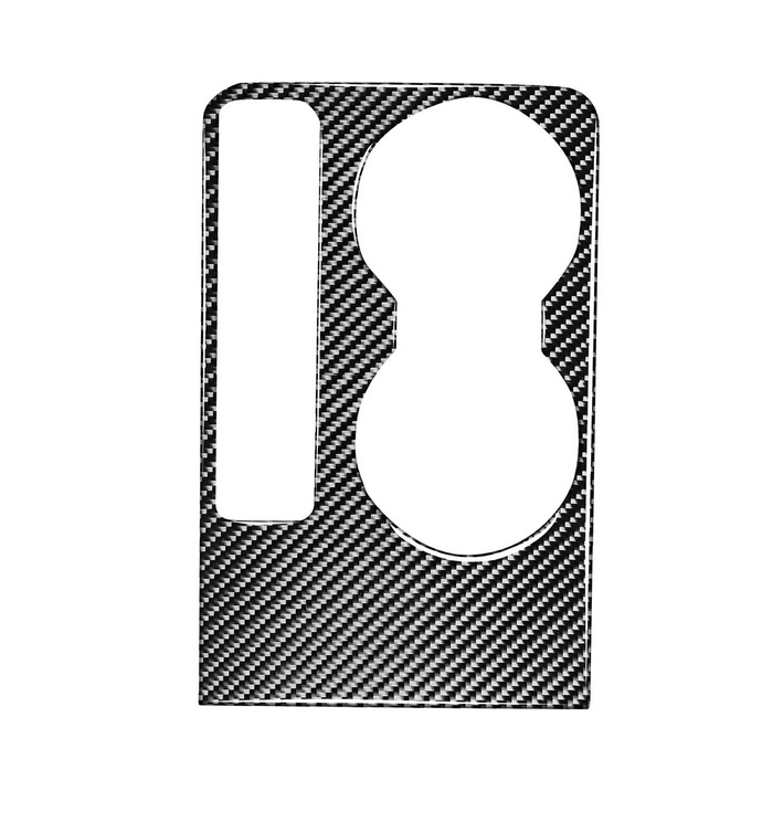 Car Water Cup Holder Panel Cover Trim Carbon Fiber For F-Pace XE XF 2016-2020