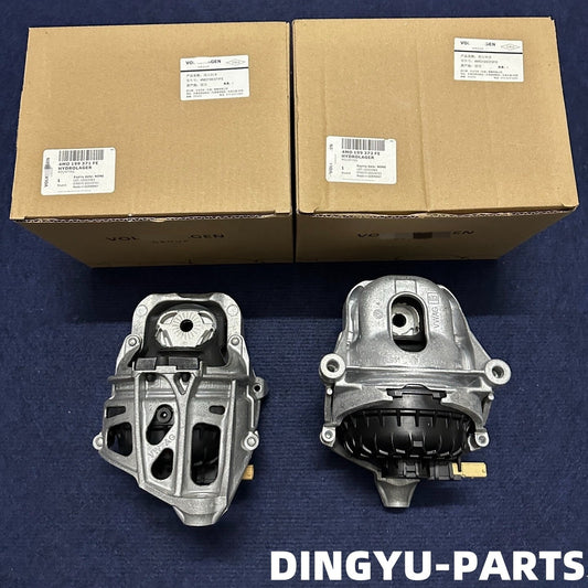 A pair of original equipment manufacturer (OEM) engine mounts for Audi Q5 2.0 Sportback 2018-2024 and Q7 2.0T 2016-2025.