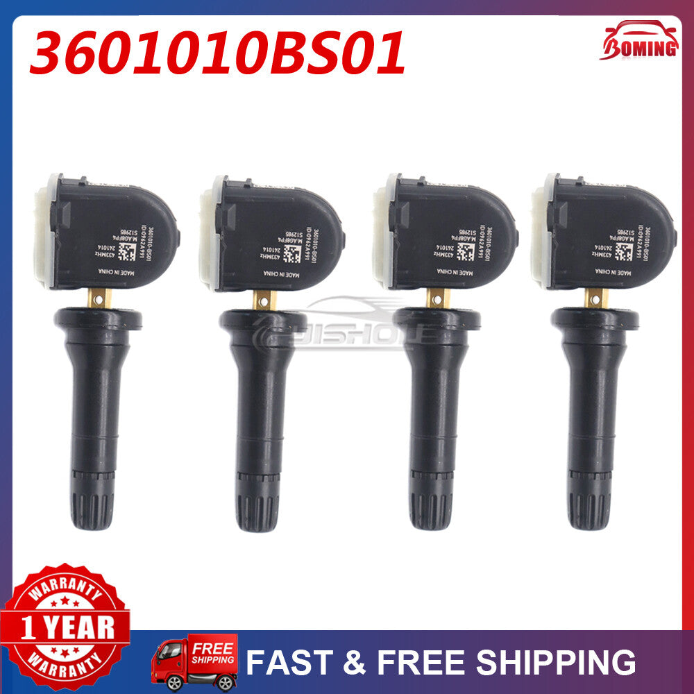 4PC TPMS Tire Pressure Sensor for ChangAn CS95 CS85 CS35 PLUS Hunter 3601010BS01
